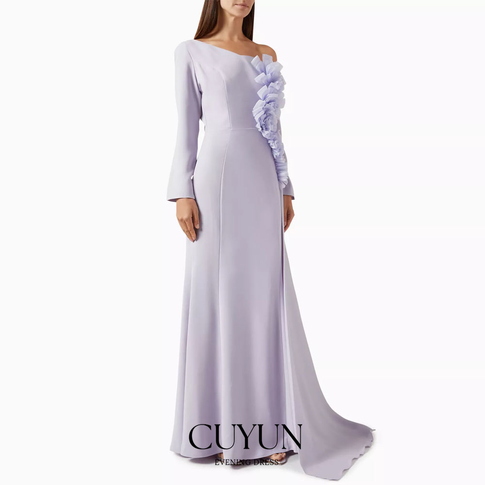 Women'S Formal Dinner Wear - CUYUN Customized One Shoulder Elegant Formal