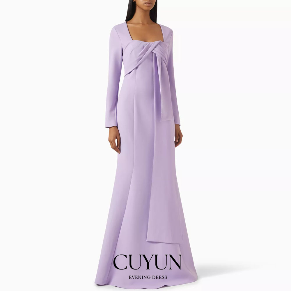 Women'S Formal Dinner Wear - CUYUN Customized Lavender Women Evening Dresses