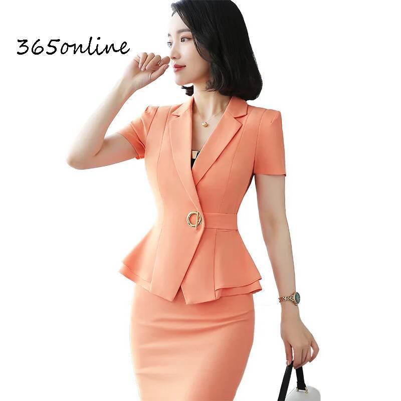 Women Formal Wear Blazers - Formal Uniform Styles Blazers Suits Two