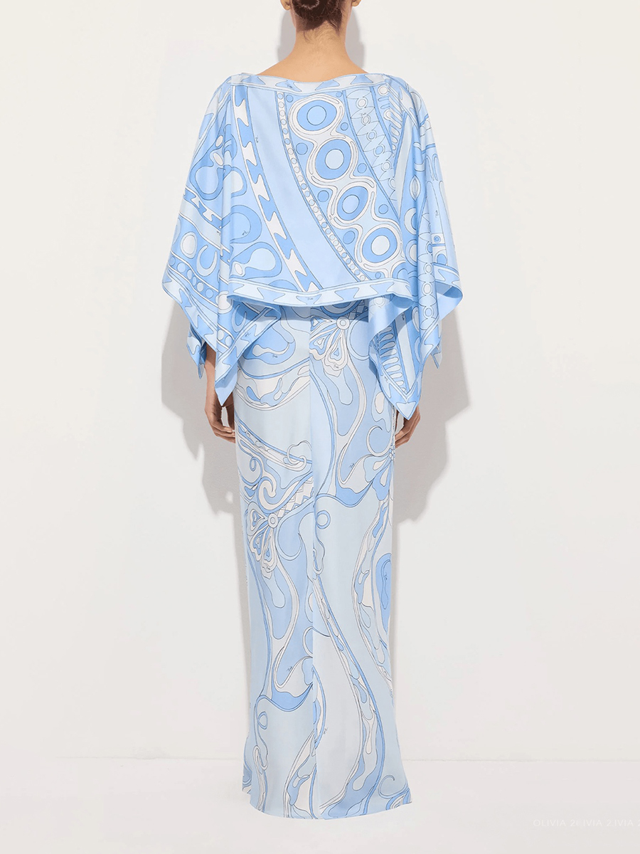 VGH Light Blue Abstract Print  - Female Formal Wear review and price