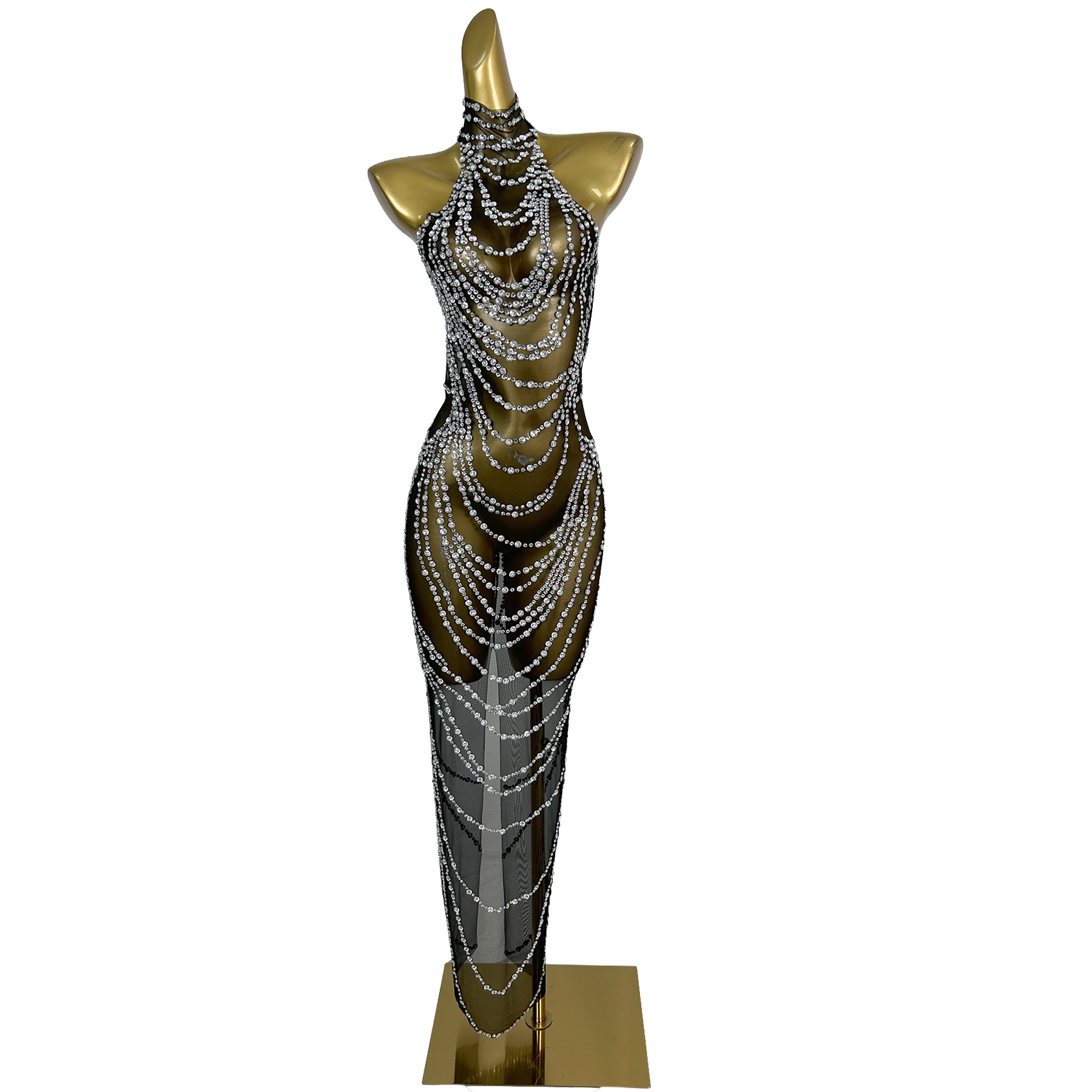 sexy sleeveless transparent rh - Women'S Formal Dinner Wear review and price