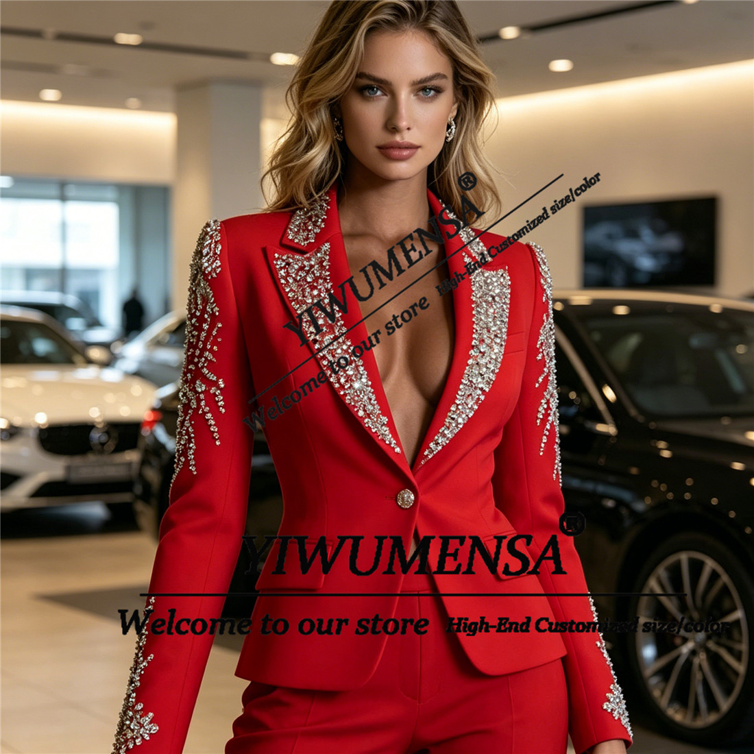 Luxury Women Suits 2 Pieces Se - Women Formal Wear Blazers review and price
