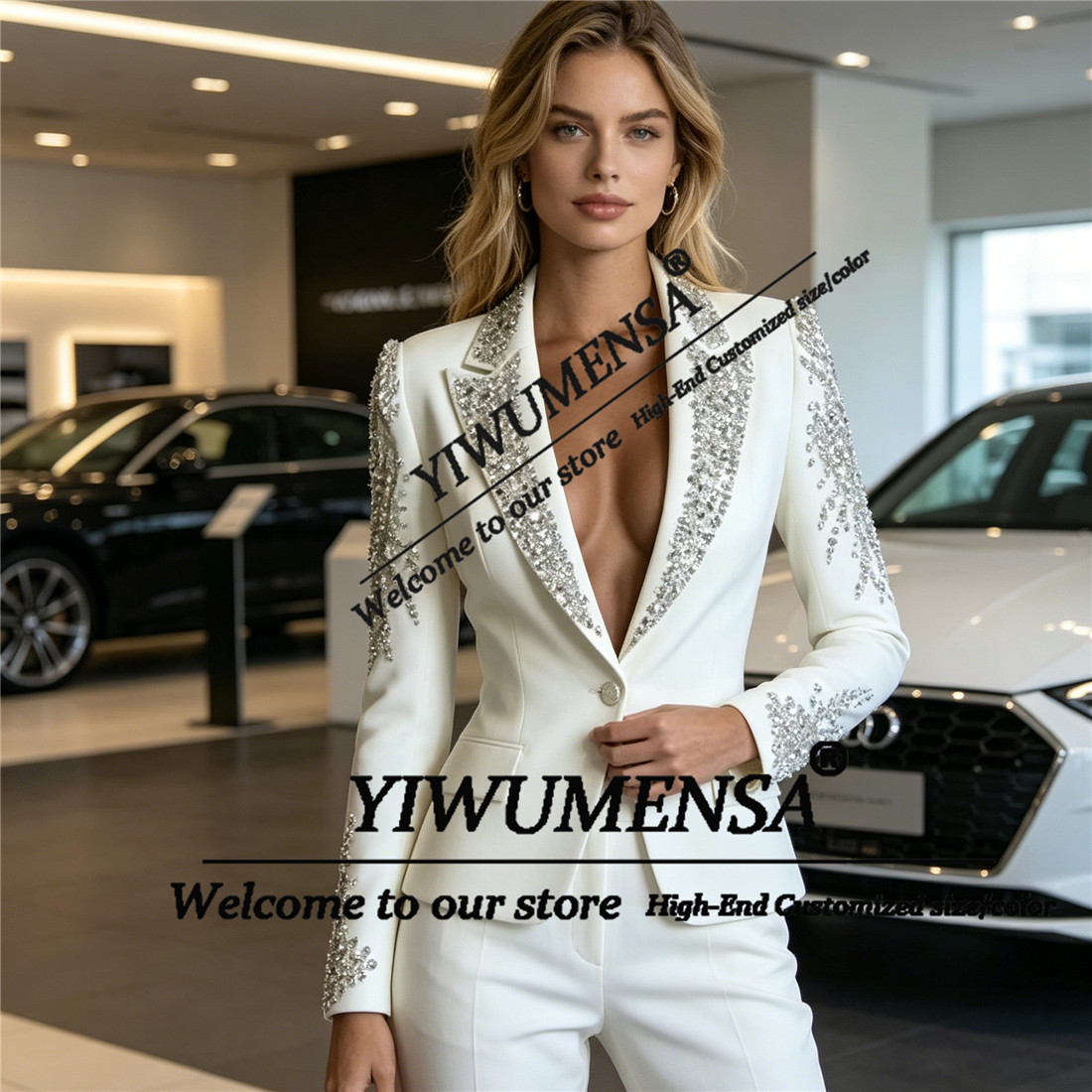 Luxury Women Suits 2 Pieces Se - Women Formal Wear Blazers review and price