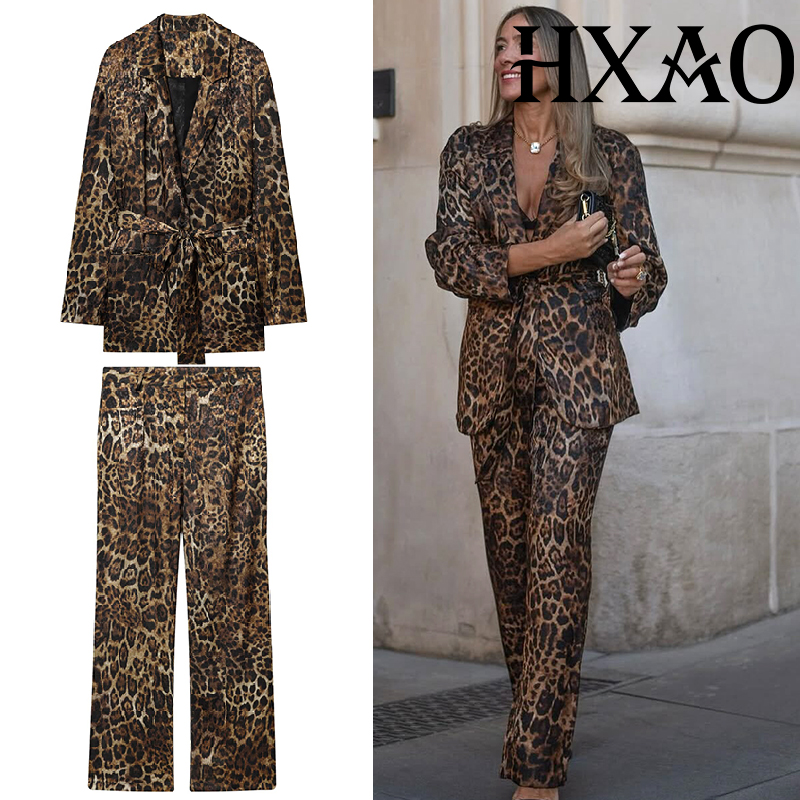 HXAO Leopard Pants Sets 2 Piec - Women'S Formal Wear Pants review and price