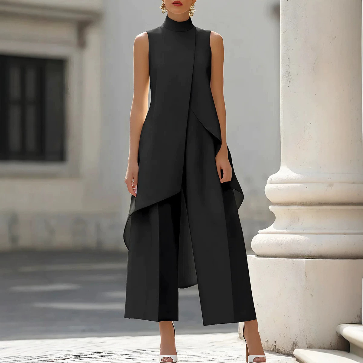 Women Stand Neck Sleeveless La - Female Formal Wear review and price