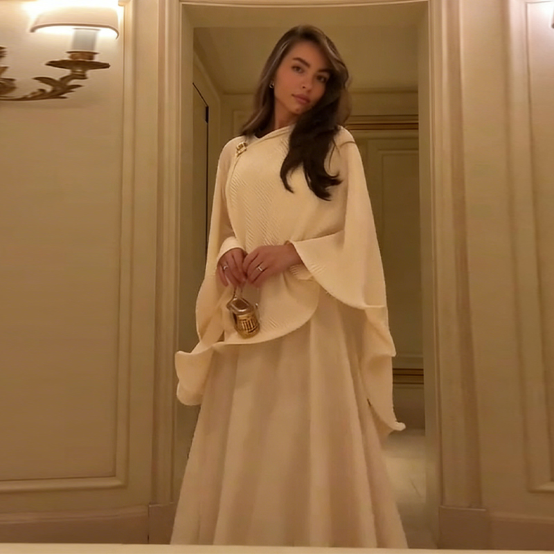 Romantic Graceful Shawl Dress  - Female Formal Wear review and price