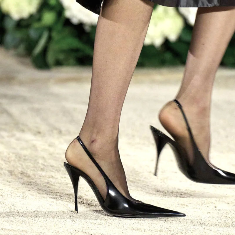 Elegant Nude Gloss Patent Leat - Slingback Heel Formal review and price