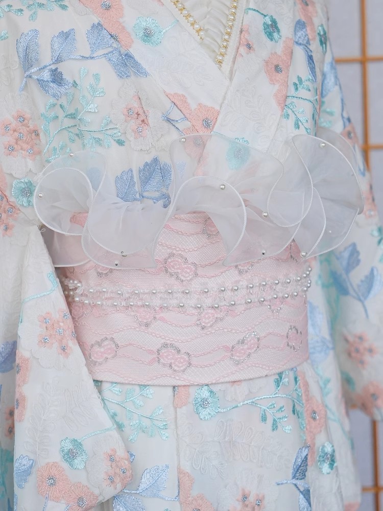 Lace-Trimmed Kimono Undergarme - Women'S Formal Traditional Wear review and price
