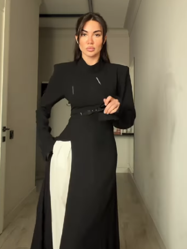 Women's Elegant High Neck Long - Female Formal Wear review and price