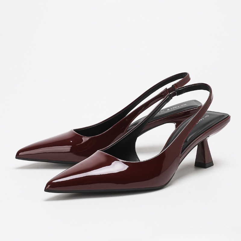 Elegant Backless High Heels Wo - Slingback Heel Formal review and price