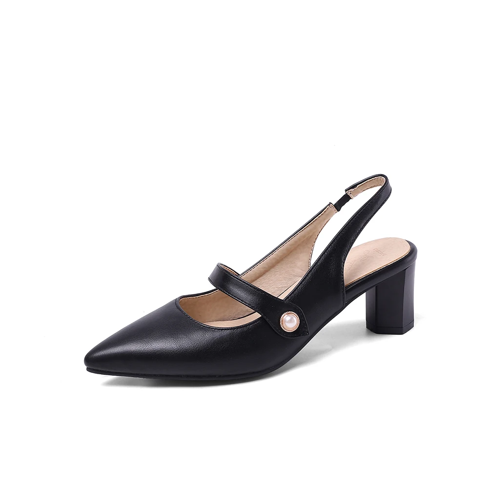 Summer New Elegant Beige Black - Slingback Heel Formal review and price