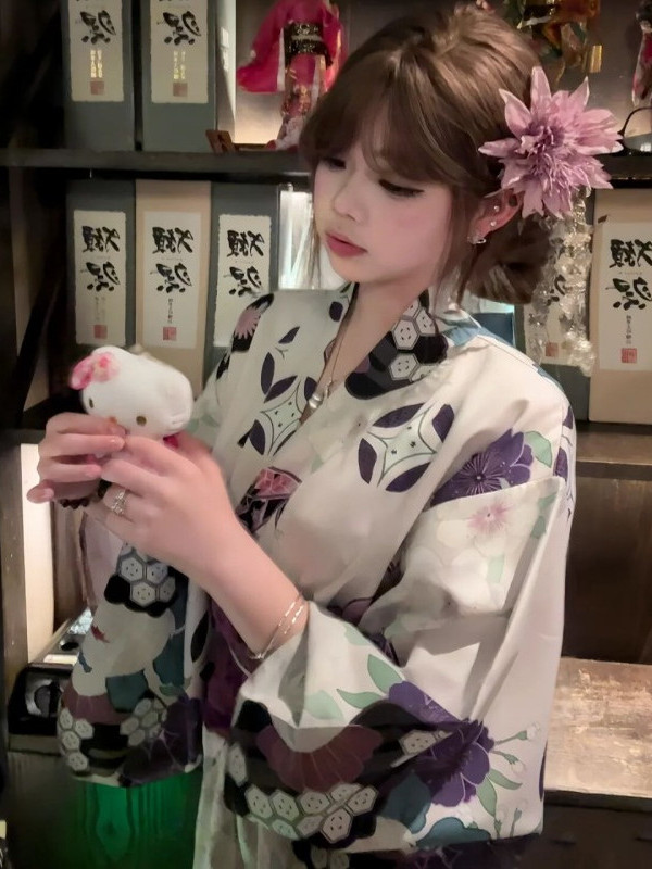 Traditional Purple Kimono Bath - Women'S Formal Traditional Wear review and price