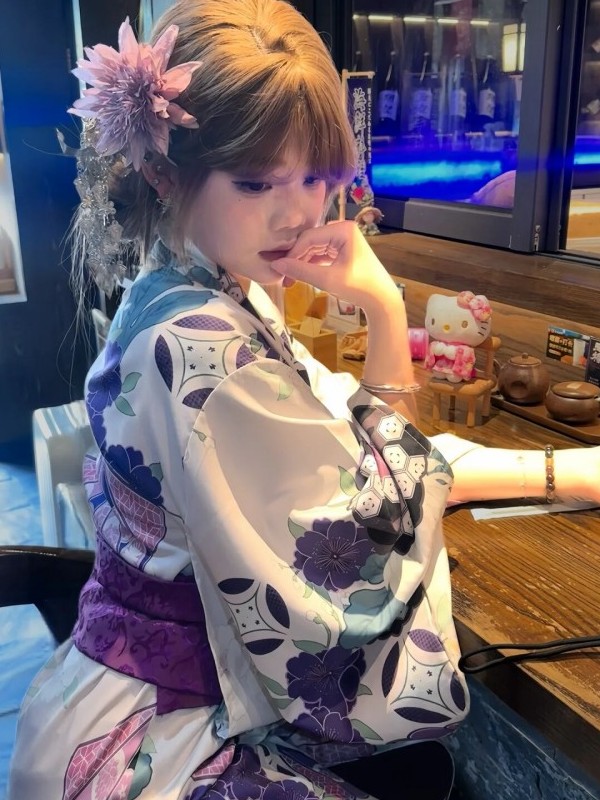 Traditional Purple Kimono Bath - Women'S Formal Traditional Wear review and price